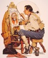 Rohr und Schüssel Zeichen maler 1926 Norman Rockwell
